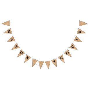 Bandeirinha Casamento dos "nomes" da estamenha da juta de