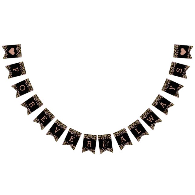 Bandeirinha Casamento Dourado de Confetti Sparkle Shine Rosa p (Todos)