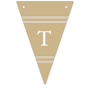 Bandeirinha Casamento Dourado Matte dado polimento