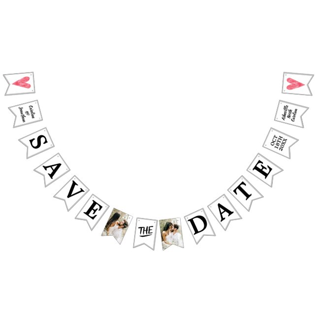 Bandeirinha Casamento Salve a Data Fotos Anúncio Único (Todos)