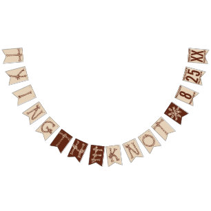 Bandeirinha CASANDO: Casamento Russo de DATA PERSONALIZADA