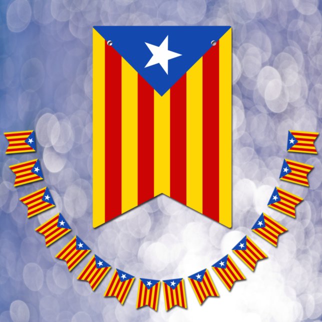Bandeirinha Catalunha Bandeira, Partido La Senyera Estelada/Ca (Criador carregado)