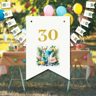 Bandeirinha Celebração de aniversário de 30 anos de Blueberry