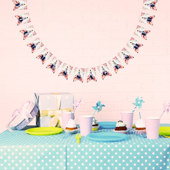 Bandeirinha Celebração de Quinceanera de Aquarela (Criador carregado)