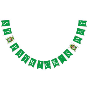 Bandeirinha Celebração do Dia de São Patrício pelo Leprechaun