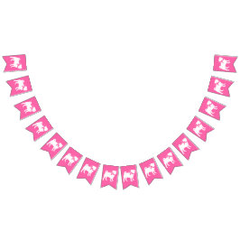 Bandeirinha Celebração do Tema do Cão Rosa