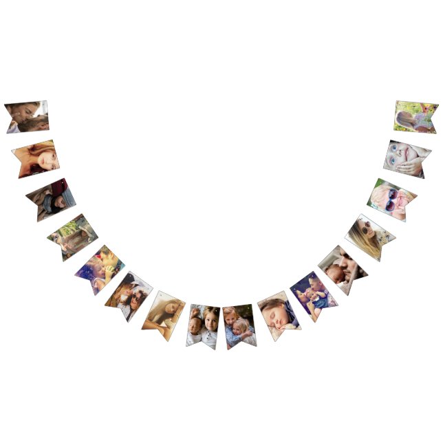 Bandeirinha Celebração Personalizada com 16 Fotos (Todos)