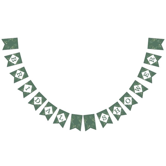 Bandeirinha Chá de Bebê Botânico de Eucalipto Moderno (Todos)