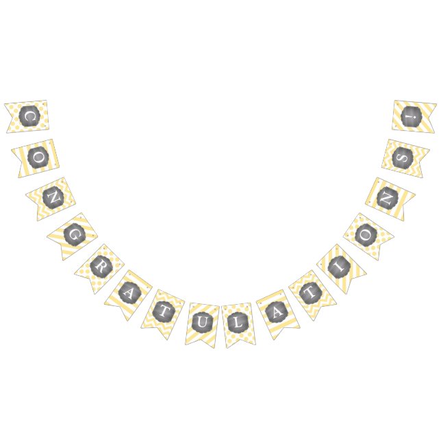 Bandeirinha Chá de fraldas amarelo dos padrões de ponto de (Todos)