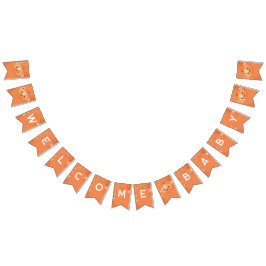 Bandeirinha Chá de fraldas Colorida do Halloween Boo Themed