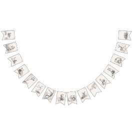 Bandeirinha Chá de fraldas De Animais Da Floresta