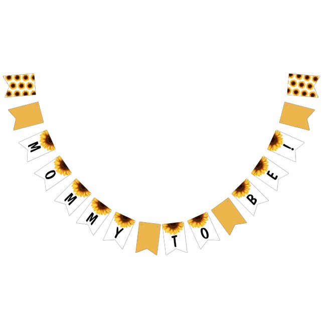 Bandeirinha Chá de fraldas de boas-vindas de Sunflower (Todos)