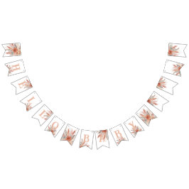 Bandeirinha chá de fraldas de erva bohoPampas