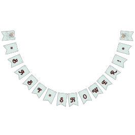 Bandeirinha Chá de fraldas de Garoto Koala, Gama Azul Pastel