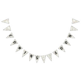 Bandeirinha Chá de fraldas de Viagem de Boas-vindas do Mapa de