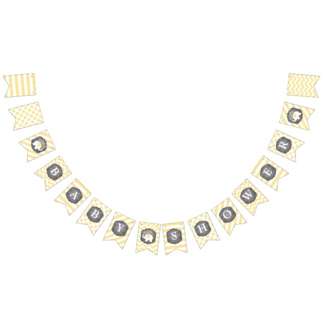 Bandeirinha Chá de fraldas do elefante branco (Todos)