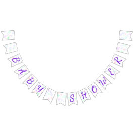 Bandeirinha Chá de fraldas do Rainbow Soap Bubbles