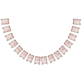 Bandeirinha Chá de fraldas Floral Vintage de Garota Doce