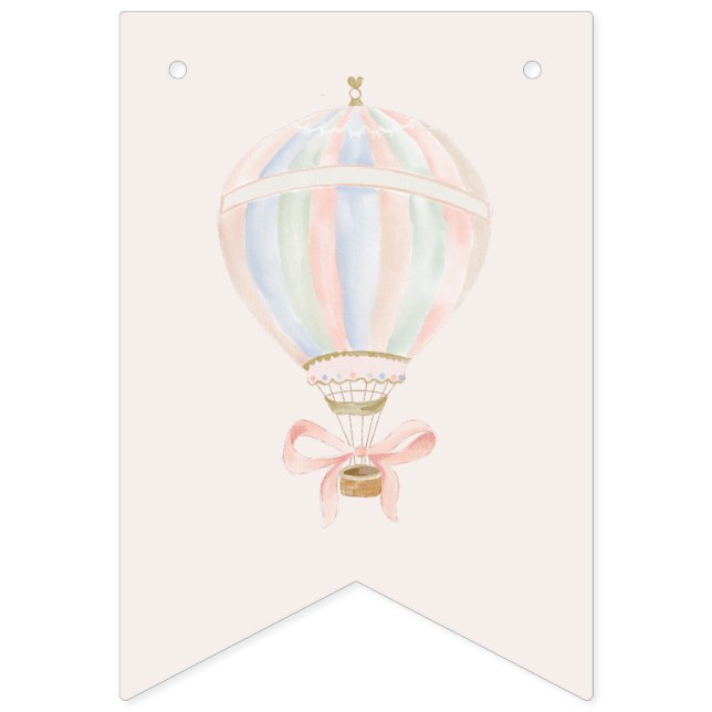 Bandeirinha Chá de fraldas Girl Star Princess Fairytale Baller (Primeira Bandeira)