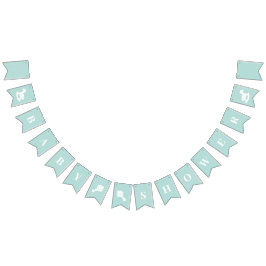 Bandeirinha Chá de fraldas Pastel Verde Sexo Neutro