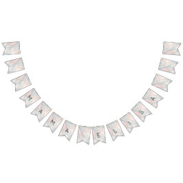 Bandeirinha Chá de fraldas PERSONALIZADO de Abstrato de Pastel