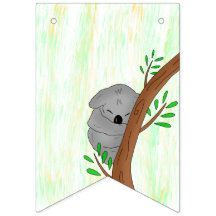 Chá de fraldas Personalizado Do Bebê Sonolento Koa