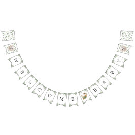 Bandeirinha Chá de fraldas verde maltês Puppy Bunting Flags