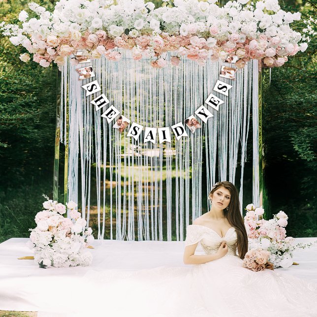 Bandeirinha Chá de Noiva com Fotos Modernas (Criador carregado)