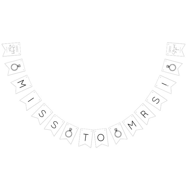 Bandeirinha Chá de Noiva com Roteiro Moderno (Todos)