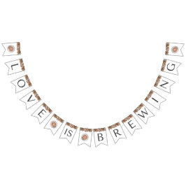 Bandeirinha Chá de Noiva do Café - O Amor Está no Ar