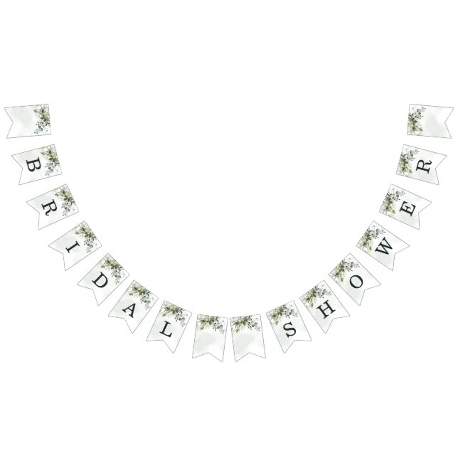 Bandeirinha Chá de panela Dusty Blue Eucalyptus Greenery Boho (Todos)