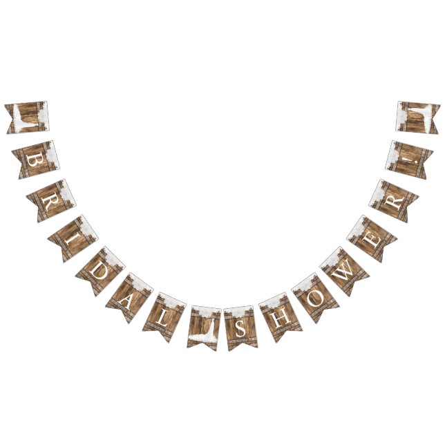 Bandeirinha chá de panela em Madeira russa e rendas brancas (Todos)