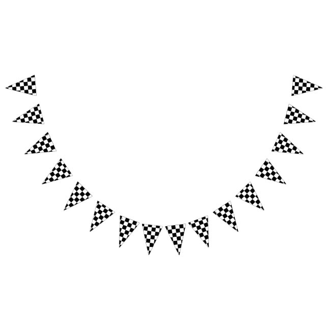 Bandeirinha Checkered preto (Todos)