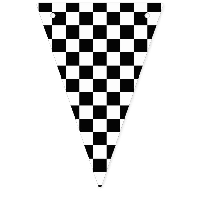 Bandeirinha Checkered preto e branco (Primeira Bandeira)