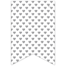 Bandeirinha Cinzas Concretas Simétricas em Branco