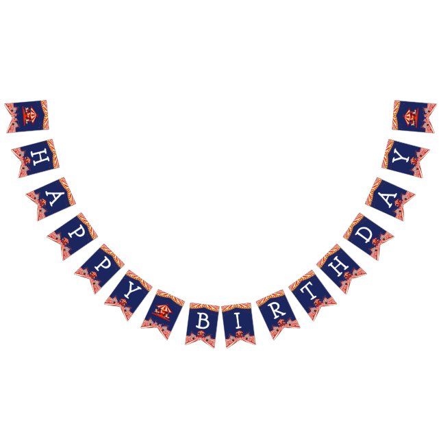 Bandeirinha Circus Birthday (Todos)