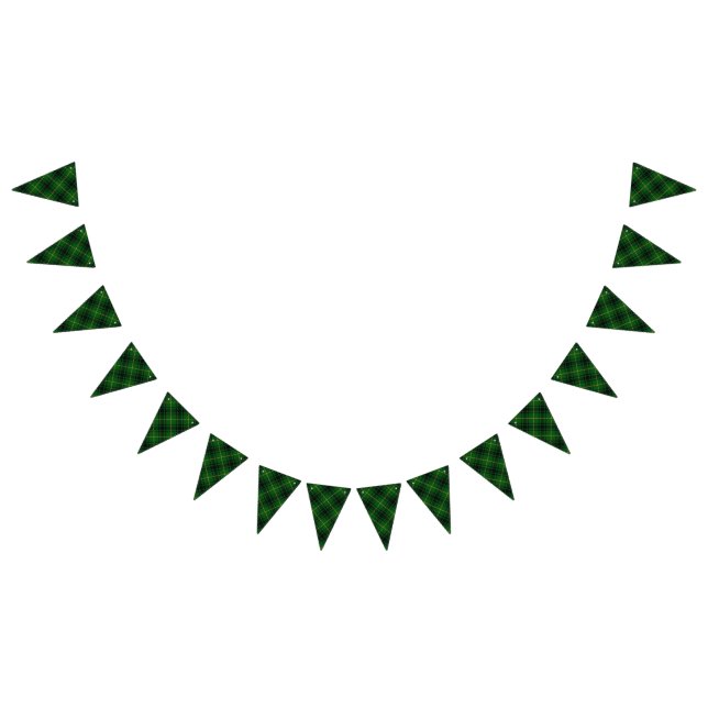 Bandeirinha Clã MacArthur Tartan verde & preto de Arthur (Todos)