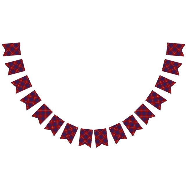 Bandeirinha Clan Hamilton Red e Blue Tartan (Todos)