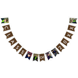 Bandeirinha Classe de 2016 seis textos brancos de madeira