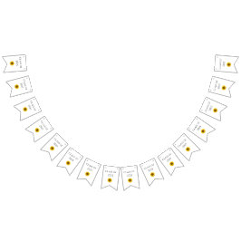 Bandeirinha Classe de 2025 Festa de formatura Girassol