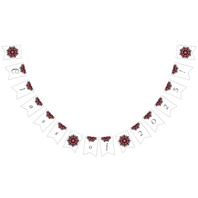 Bandeirinha Classe de 2025! Mandala em rosa profundo (Todos)