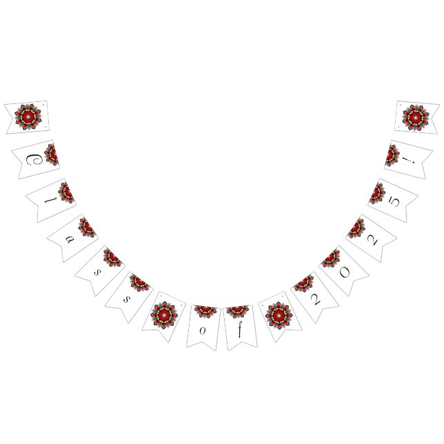 Bandeirinha Classe de 2025! Mandala em vermelho (Todos)