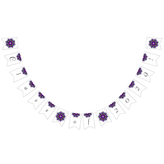 Bandeirinha Classe de 2029! Mandala em roxo (Todos)