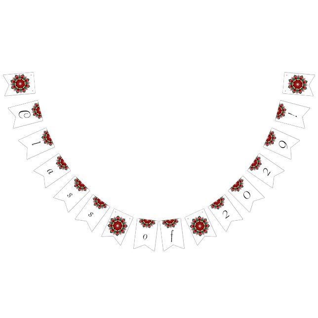 Bandeirinha Classe de 2029! Mandala em vermelho (Todos)