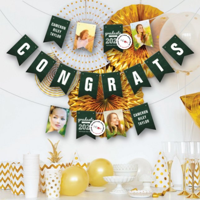 Bandeirinha Classe De Desenho Do Quadro Chalkboard Do Partido  (Chalkboard Sketch Class Of 20YY Photo Grad Party Bunting Flags by fat*fa*tin @ Zazzle)