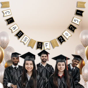Bandeirinha Classe de Graduação de Branco Preto e Largura Dour
