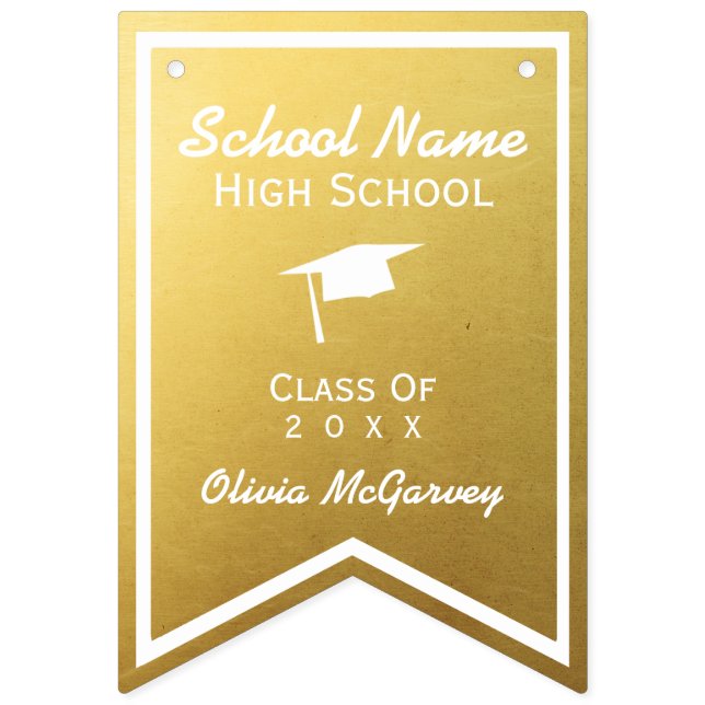 Bandeirinha Classe de Graduação de Tendência Dourada de 20XX B (Primeira Bandeira)