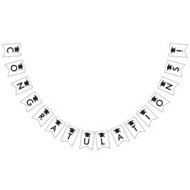 Bandeirinha Classe Moderna de Graduação de Script Preto 2025