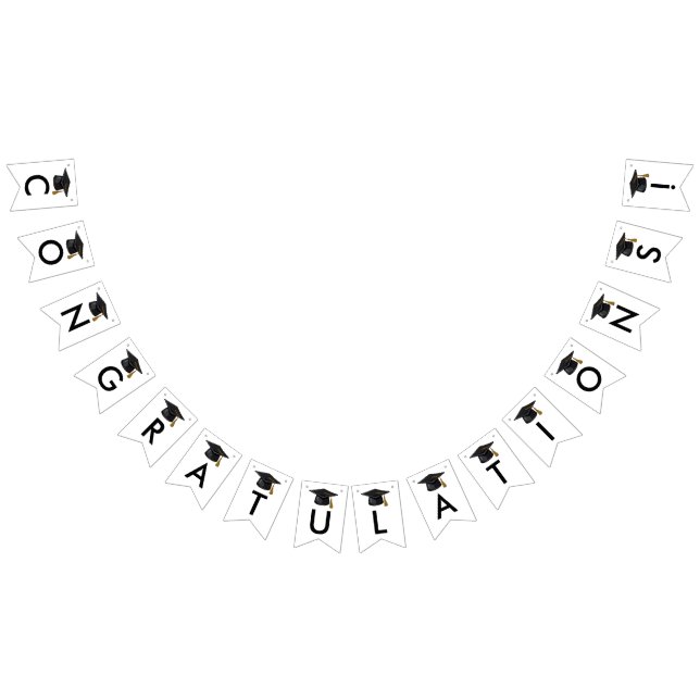 Bandeirinha Classe Moderna de Graduação de Script Preto 2025 (Todos)