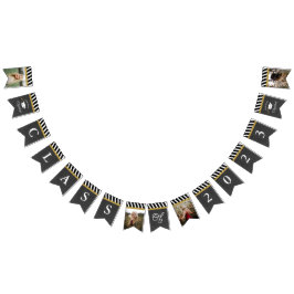 Bandeirinha Classe Preta e Dourada de Graduação de Foto 2023